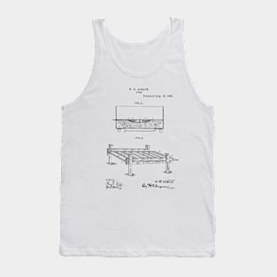 Oven Vintage Patent Hand Drawing Tank Top